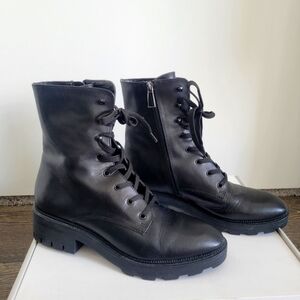 Dolce Vita Black Combat Boots (9.5)